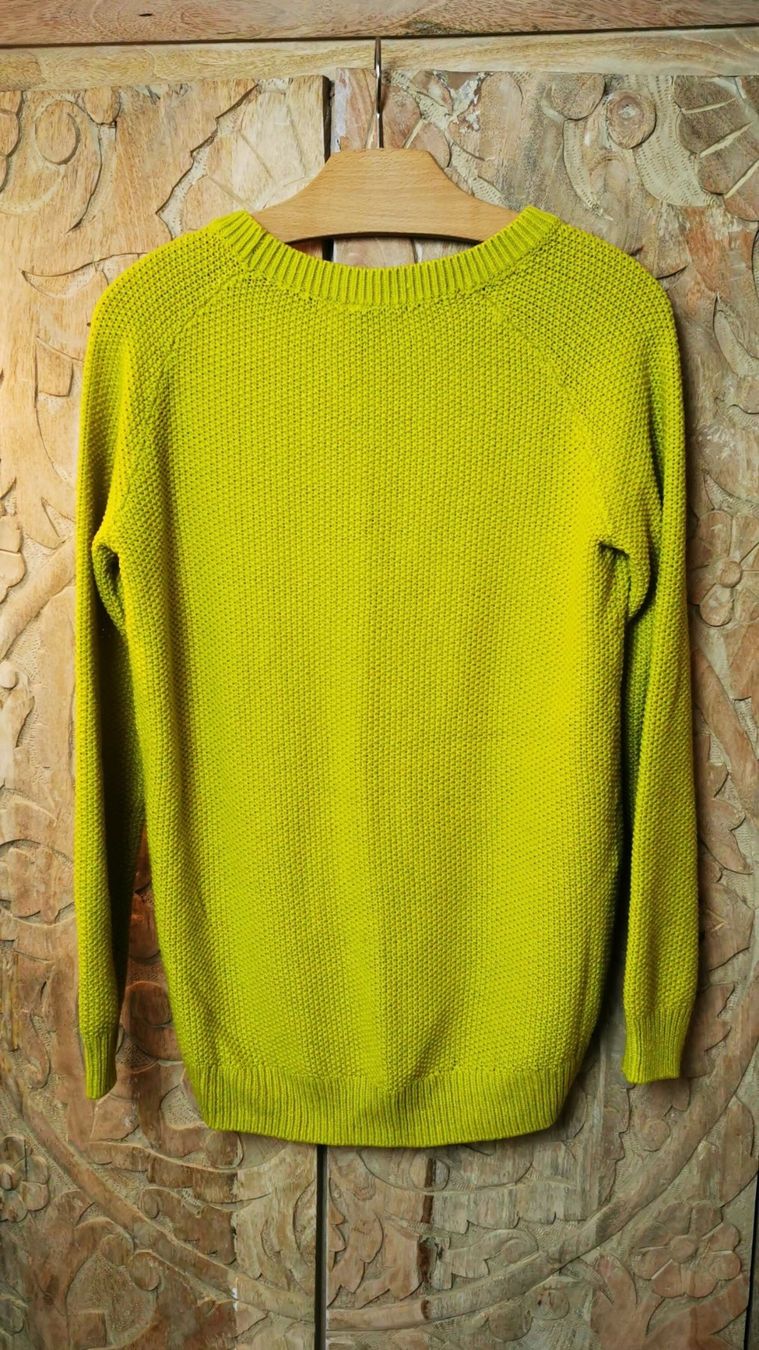 H&M Maglioni & Felpe: H&M Strickpullover in Gelb mit Grünstich, Grösse S – Usato da Wettingen venduto da JasminL92-3 2