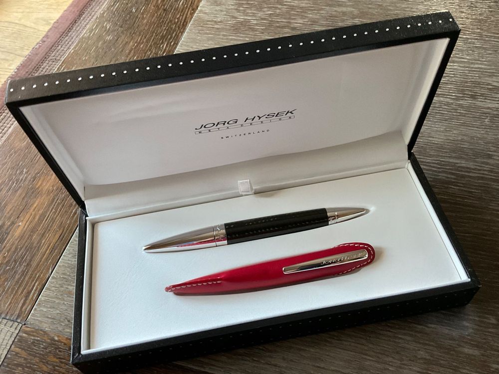 Stylo design carbone Ferrari by Hysek, rare, rouge 2/2 | Kaufen auf Ricardo