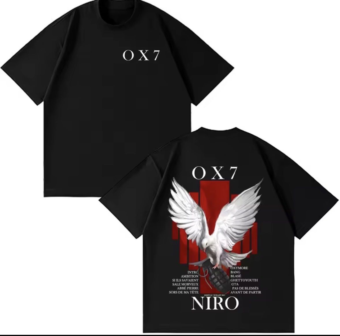 T-shirt: T shirt OX7 – Nuovo e nell'imballaggio originale da Gingins venduto da vic_lrb8