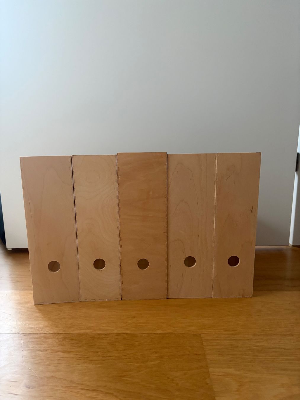 Ordner: Ablagefächer 5 Stk. aus Holz – Gebraucht aus Windisch von Laura_1991