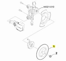 Bremsscheibe hinten Fiat/Abarth 124 Spider 6000612254