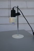 Vintage Tischlampe Metall weiss Stralux stil gebraucht