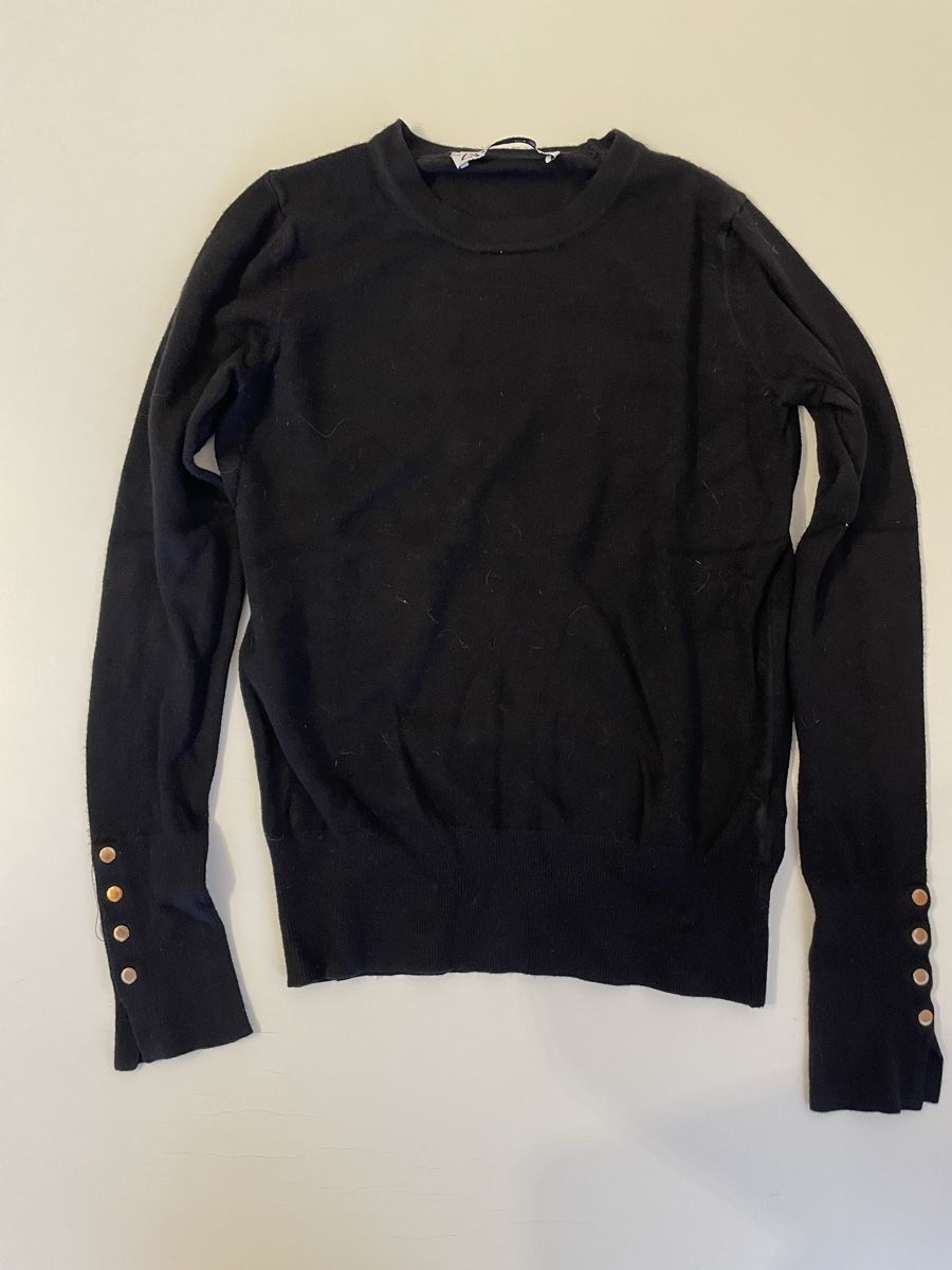 Zara Maglioni & Felpe: Zara Strickpullover, Schwarz, Gr. S – Goldene Details – Usato da Oberarth venduto da abi127