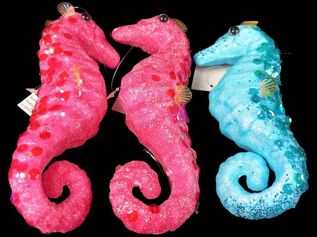 Tutte le decorazioni: Seepferdchen 2 Pink 1 Blau – Nuovo (secondo la descrizione) da Hünenberg venduto da Restwert_Zug