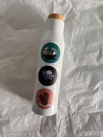 Trinkflasche "La vie de Château" weiss neu mit Deckel