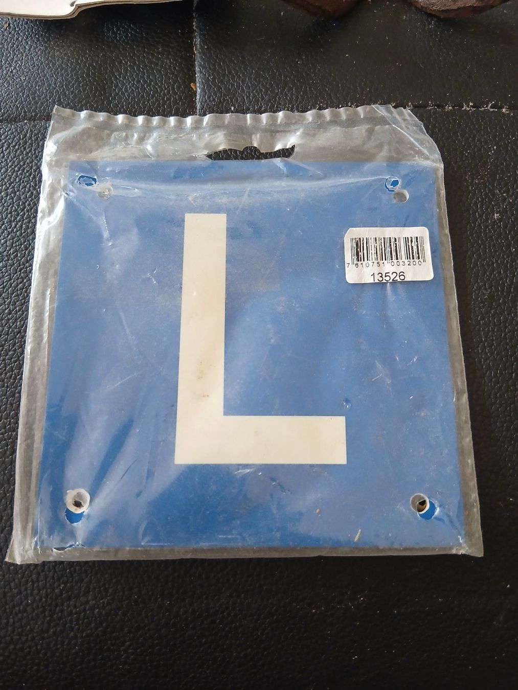 Schilder: L schild motorrad – Neu und originalverpackt aus Pfäffikon SZ von Marcus_Aurilius