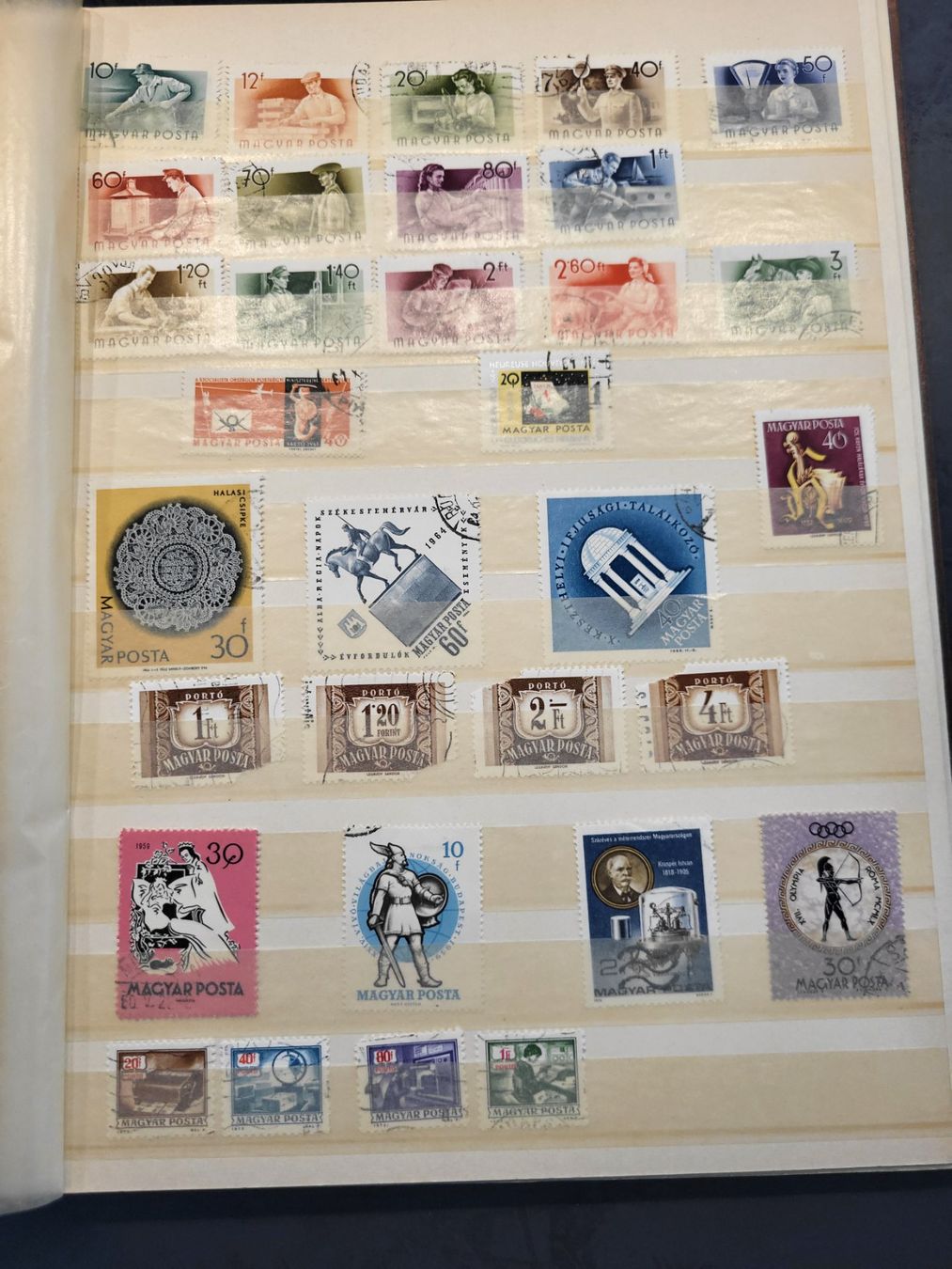 Alle Briefmarken: Sammlung Album - Ungarn – Gebraucht aus Rümlang von Turrin 7