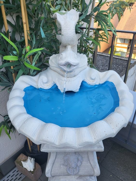 GARTEN BRUNNEN AUS MARMOR ZEMENT Kaufen auf Ricardo
