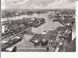 Basel Kleinhüninger Rheinhafen 1953