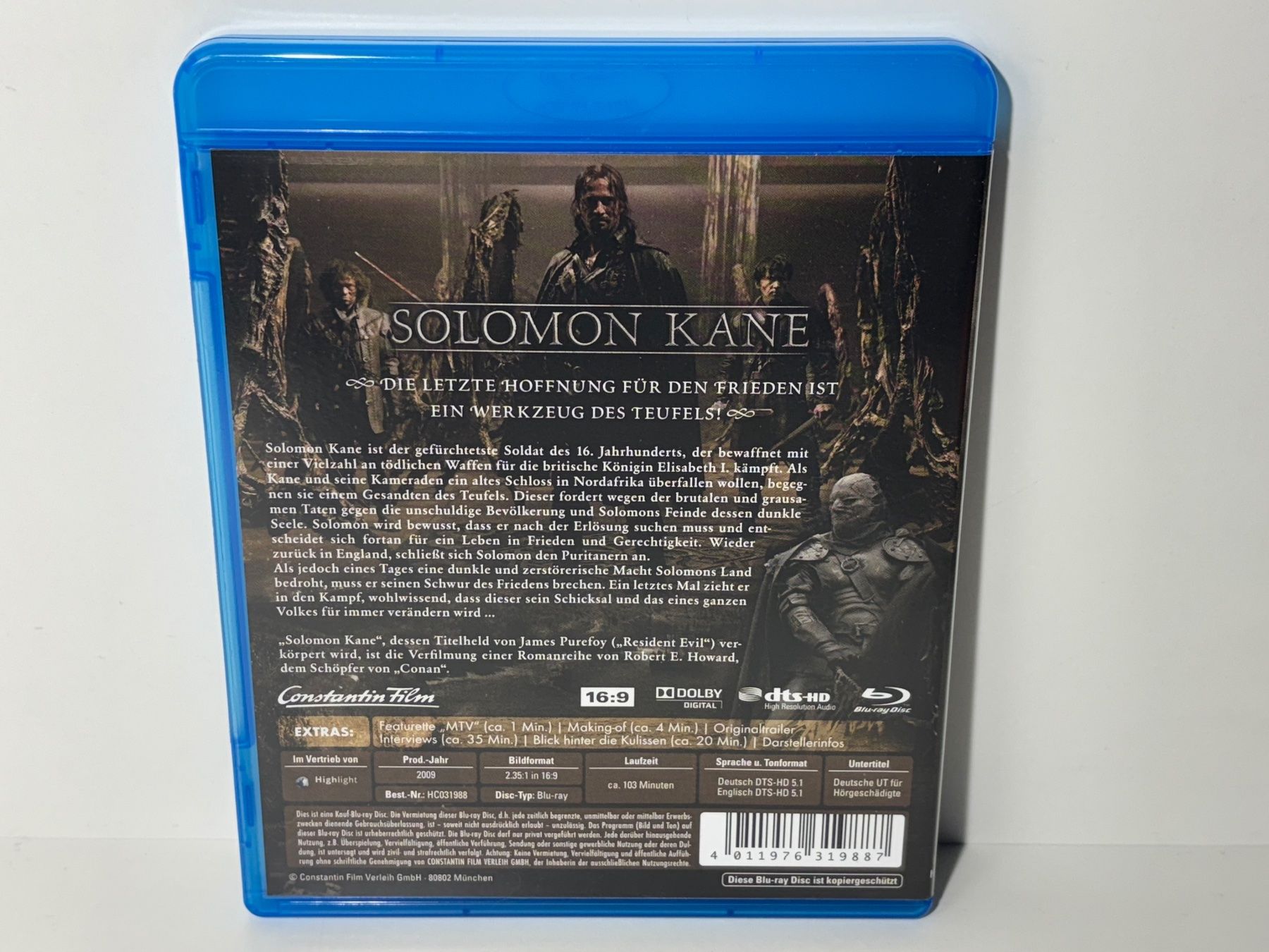 Tutti i DVDs: Solomon Kane Blu Ray – Usato da Wilderswil venduto da Sstriker 1