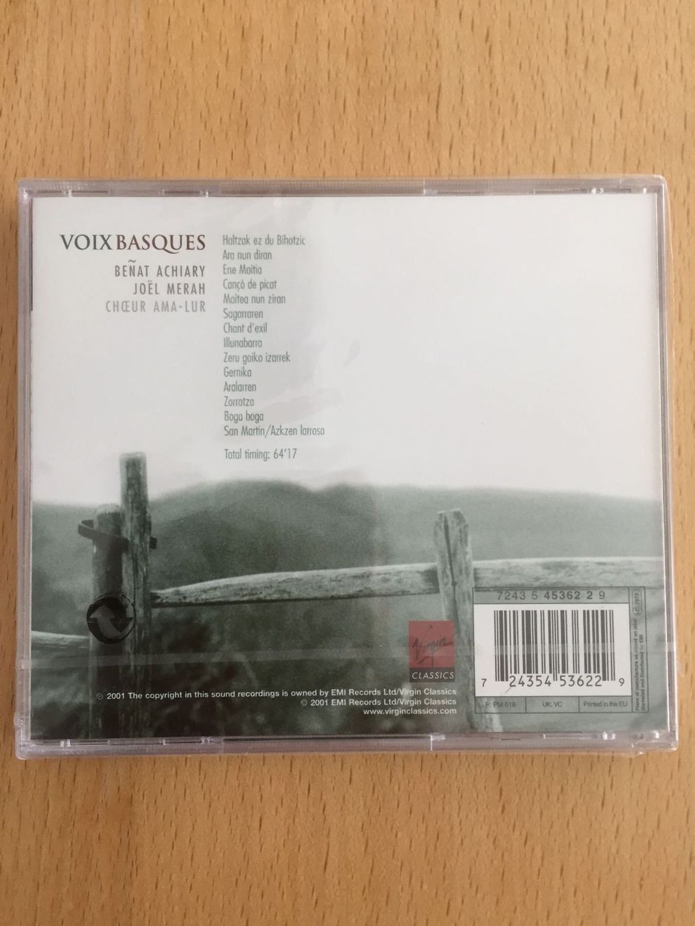 CDs: Voix Basques Benat Achiary – Neu und originalverpackt aus Rüti ZH von alumedien 1