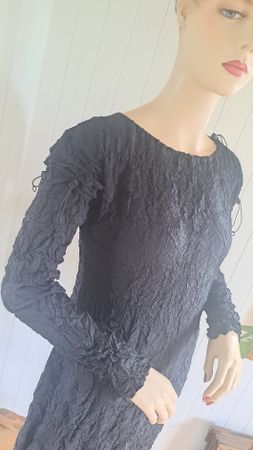 IRENA GREGORI Crinkledress 90s y2k VtG T2 38 Maxikleid Kleid