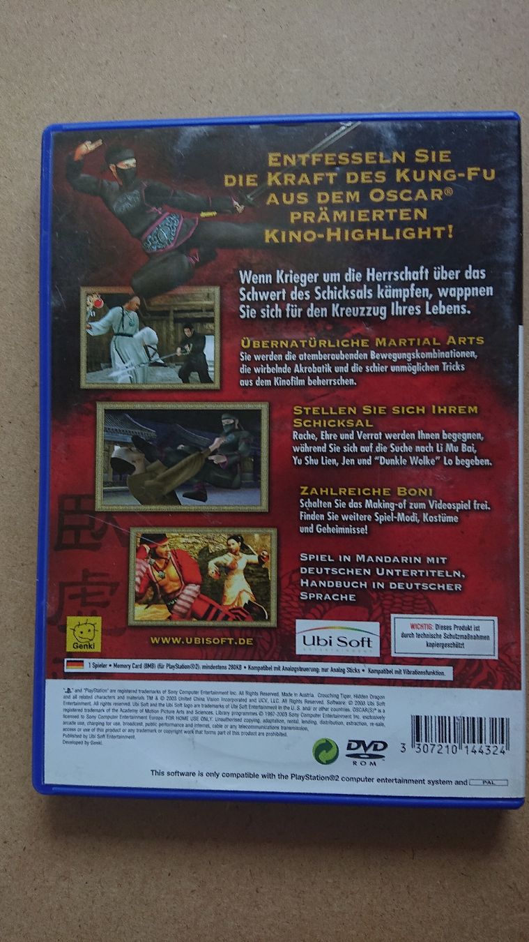 Giochi: Tiger & Dragon PS2  – Usato da Chur venduto da FreakofRarity 1