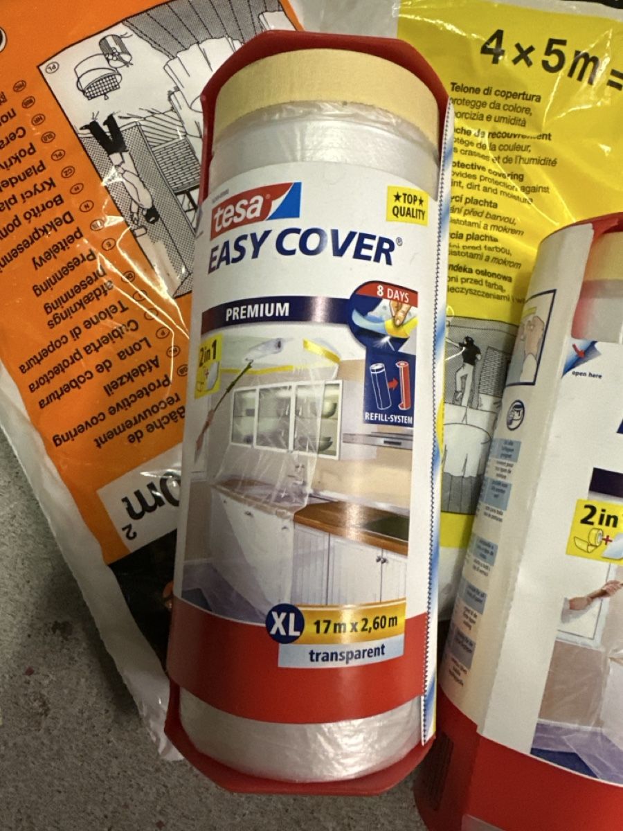 Transparents: tesa EASY COVER Abdeckplanen  17 m x 2,60m Neu – Neuf avec emballage d'origine à Krauchthal par Kiddy32 2
