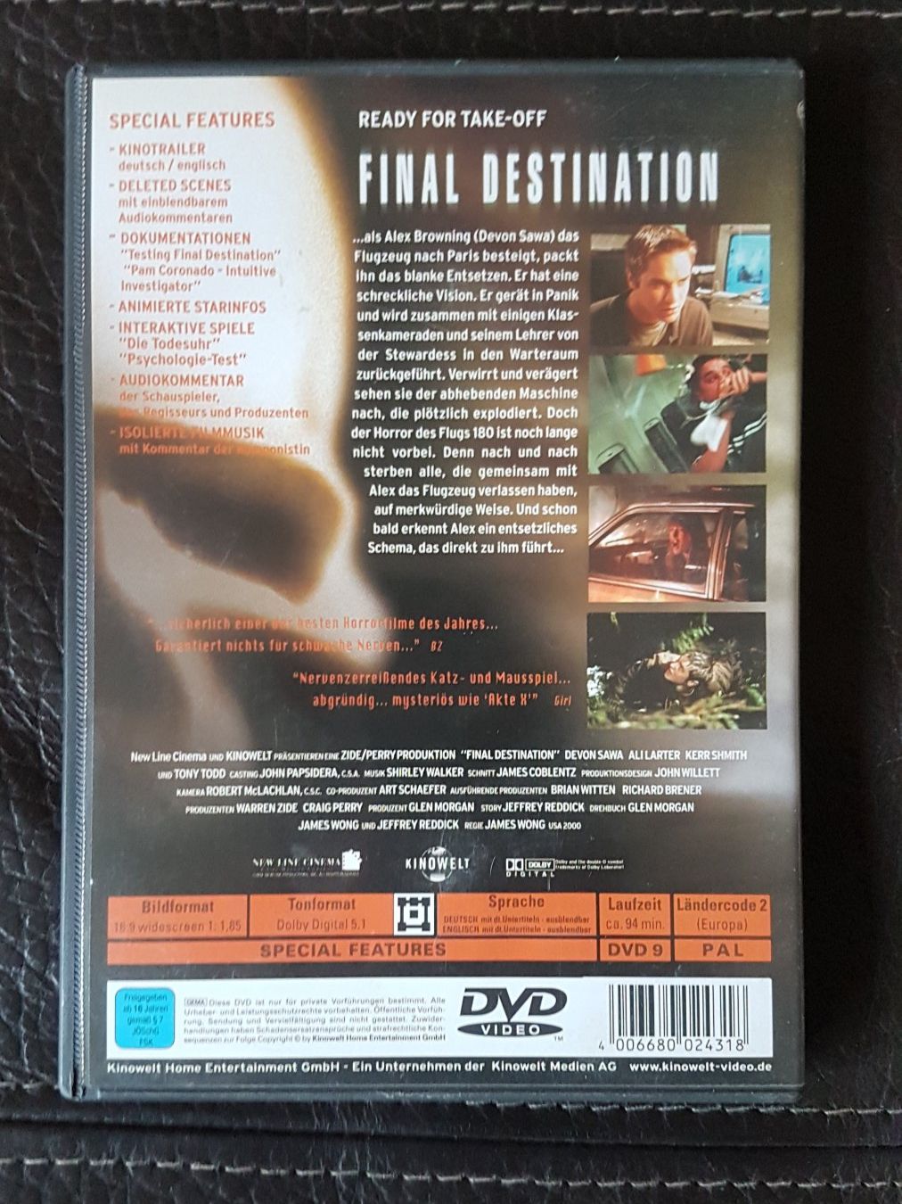 Tutti i DVDs: Final Destination DVD - Horrorfilm Klassiker – Usato da Bern venduto da 1sttimebandit 1
