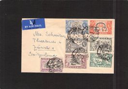 Flugpost Nigeria - Zürich , 1957