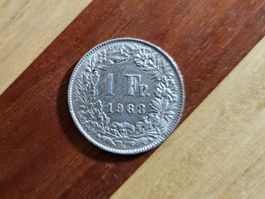 1 Franken 1963 Silber TOP