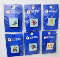 6 spezielle Pins FIFA Fussball-WM 2002 Japan.Korea