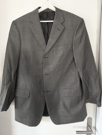 Herren Anzug Lörtscher Zürich, Grau, Grösse 52, Top!