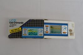 OVP Vintage LCD tacOtronic Krabben Terror Digital Uhr & Game