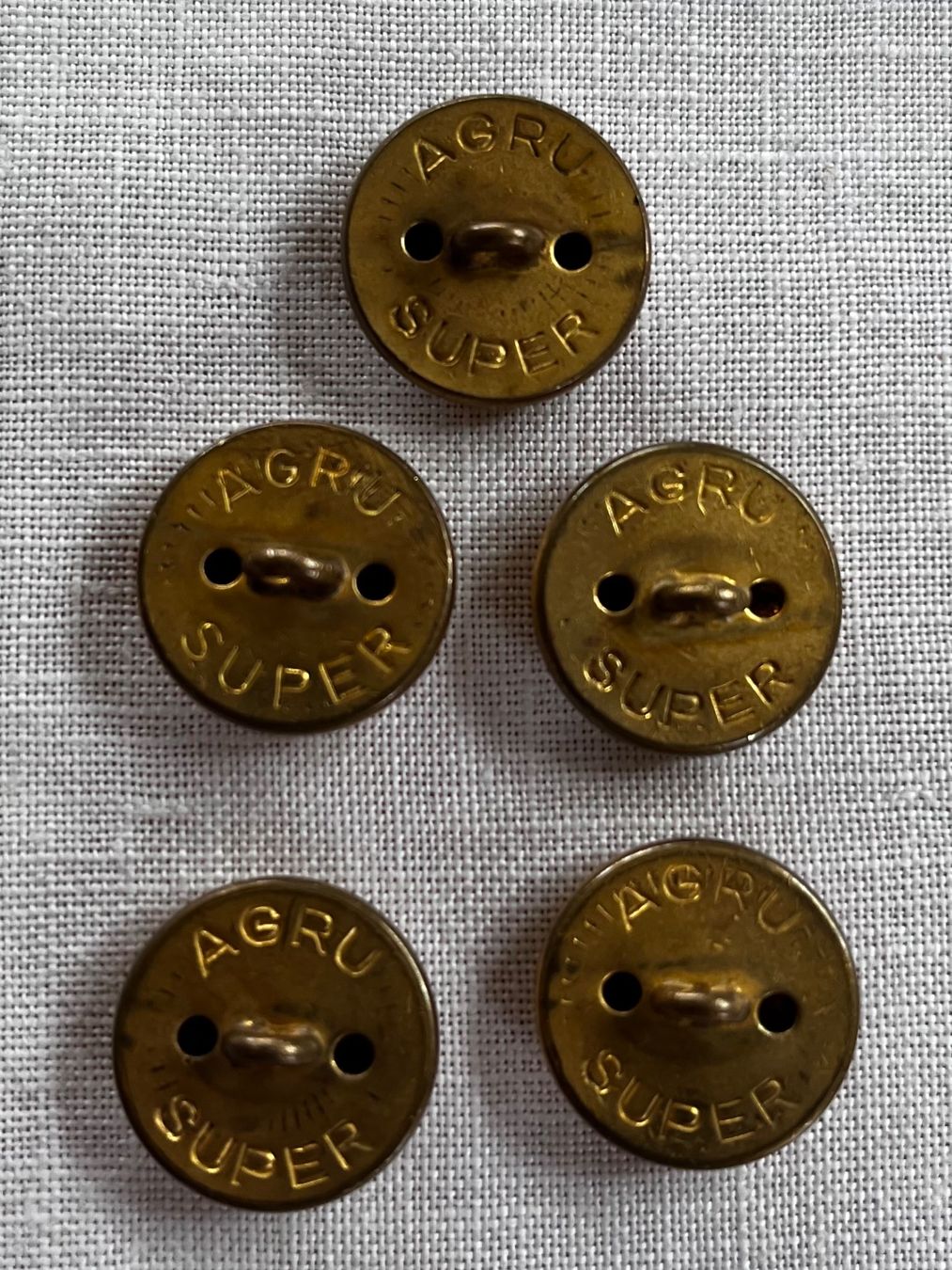 Bottoni: 5 Uniformknöpfe der TG Polizei Metall – Usato da Sirnach venduto da Gozogo 1