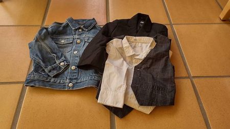Veste jeans chemise, gilet et veston garçon taille 92