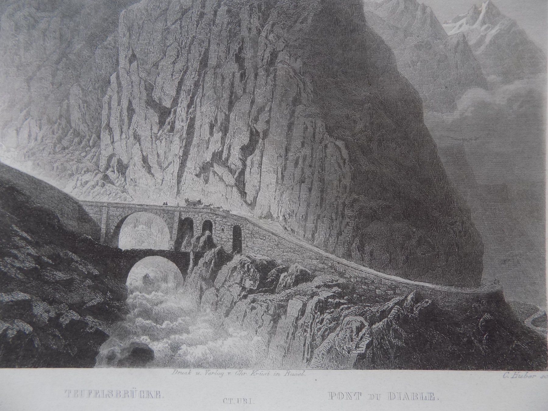 Incisioni: Teufelsbrücke Gotthard Route – Usato da Risch venduto da Rischli15 3