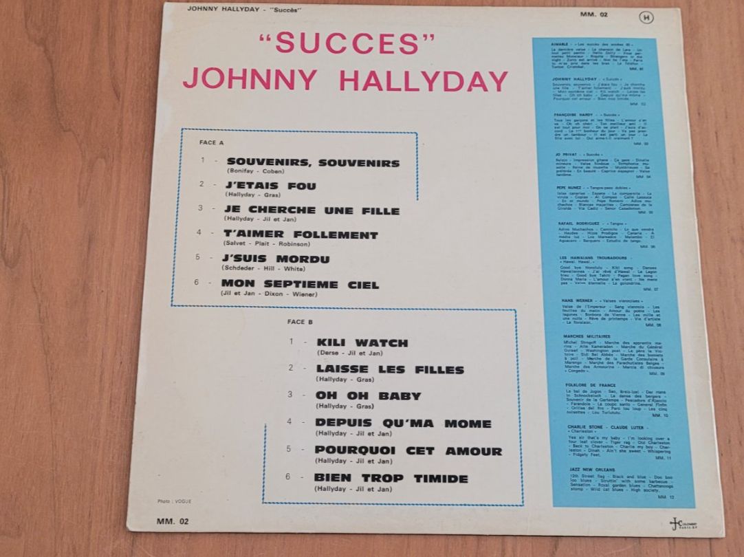 Schallplatten: LP  Johnny Hallyday – Gebraucht aus Martigny von MZ-67 1