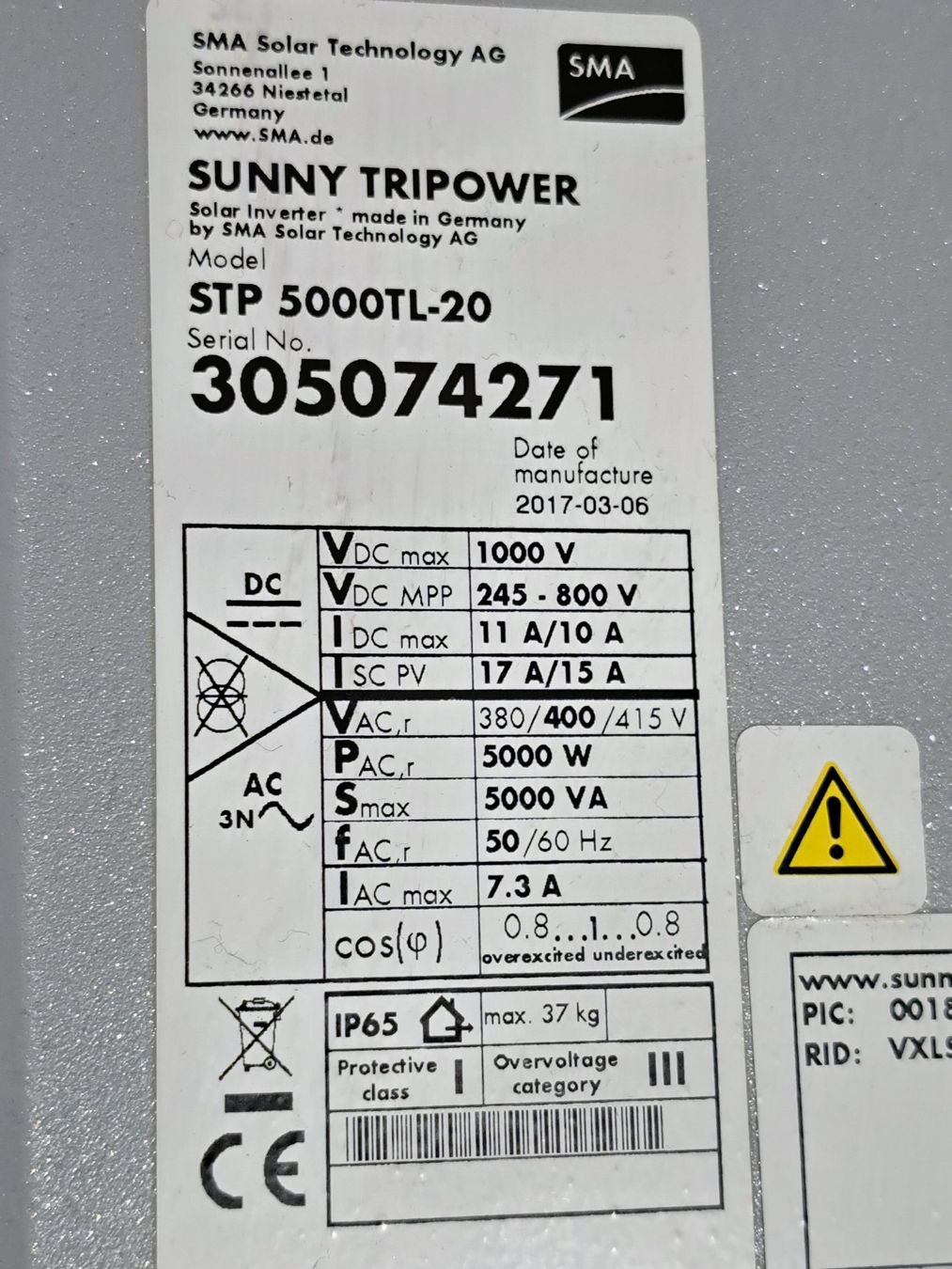 Inverter: PV Wechselrichter 5kW – Usato da Dinhard venduto da Vogel2020 1