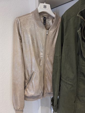Jacke glitzernde beige , gr.36