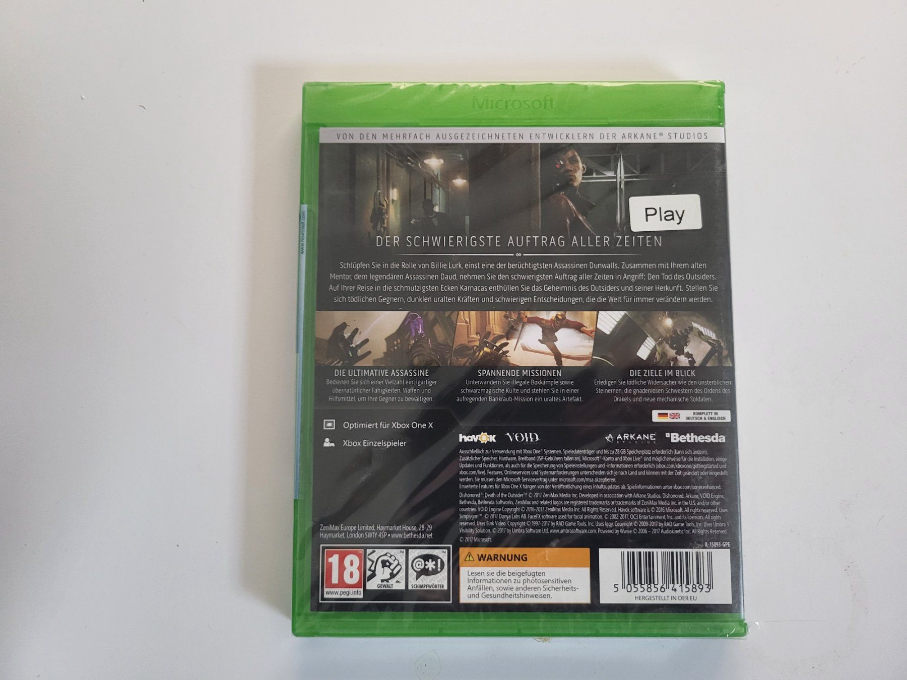 Microsoft Spiele: Dishonored Der Tod des Outsiders – Neu und originalverpackt aus Schwanden GL von tumen 1