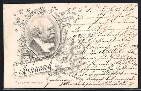 Cartoline postali: Vorläufer-Lithographie Fürst Bismarck  – Usato da Berlin venduto da bartko-reher
