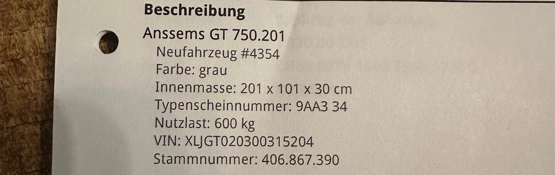 Anssems Rimorchi: Anssems Anhänger – Usato da Cham venduto da Fabendin01 3