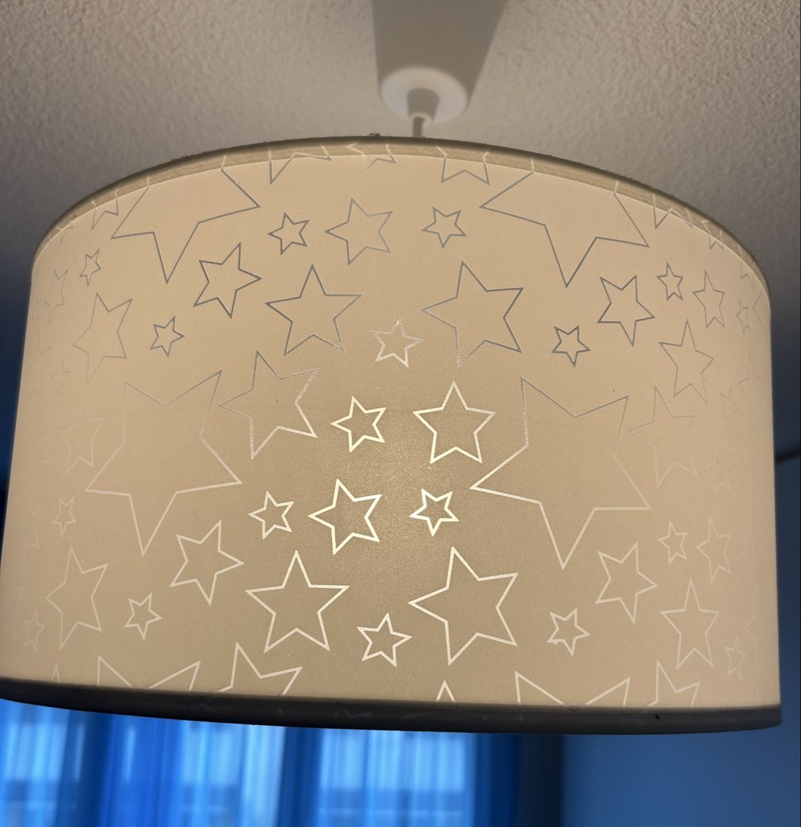 Lampadari & plafoniere: 2x Hänge-Kinderlampen weiss mit Sterne – Usato da Lachen SZ venduto da Tuco23 1