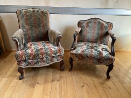 2 DOLDER GRANDHOTEL Sessel antik