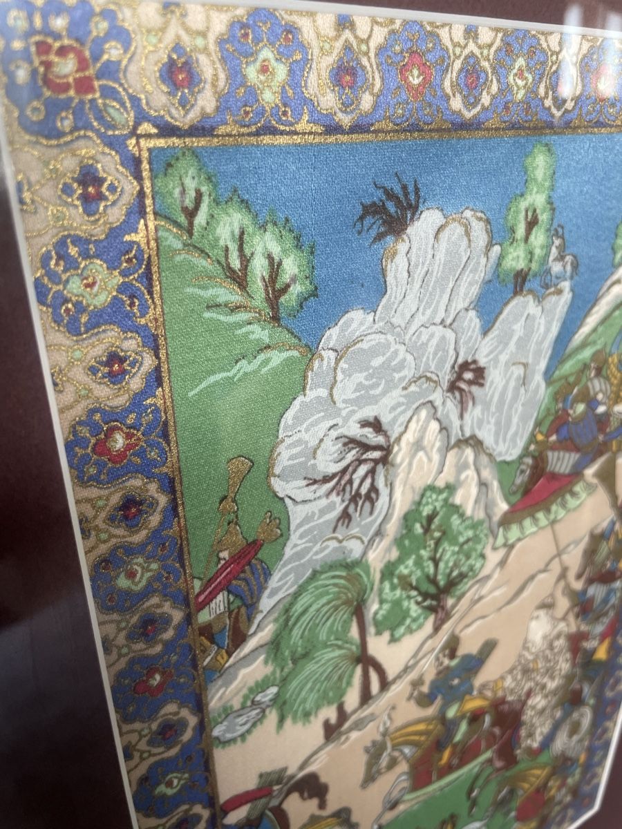 Dipinti: Tableau Ancien Tissu Persan – Usato da Vallamand venduto da Bricbracbroc82 3