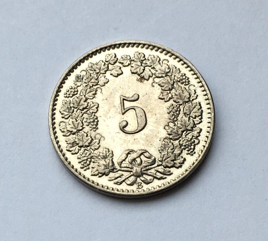 Tutti le monete: 1880 5 Rappen vz+ – Usato da Kirchberg SG venduto da Z-Collection 1