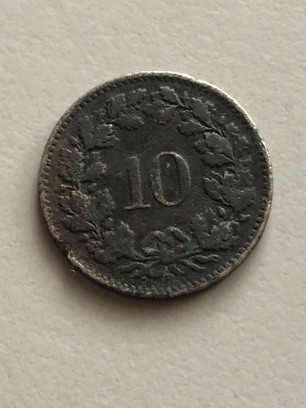 Tutti le monete: 10 Rp. 1876 – Usato da Schötz venduto da Odpa 1