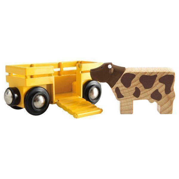 Brio Giocattoli: Brio Tierwaggon Kuh – Nuovo e nell'imballaggio originale da Schlatt TG venduto da AndrTra