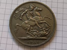 Großbritannien 5 Shillings 1951 