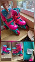 Gut erhaltene Inlineskates, Grösse 29-32, pink/türkis.