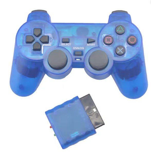 Controller: Playstation 2 Wireless Controller -clear blue - NEUWARE PS2 – Nuovo (secondo la descrizione) da Goldau venduto da agestuffer