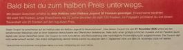 Gutschein für SBB Halbtax 30 Franken