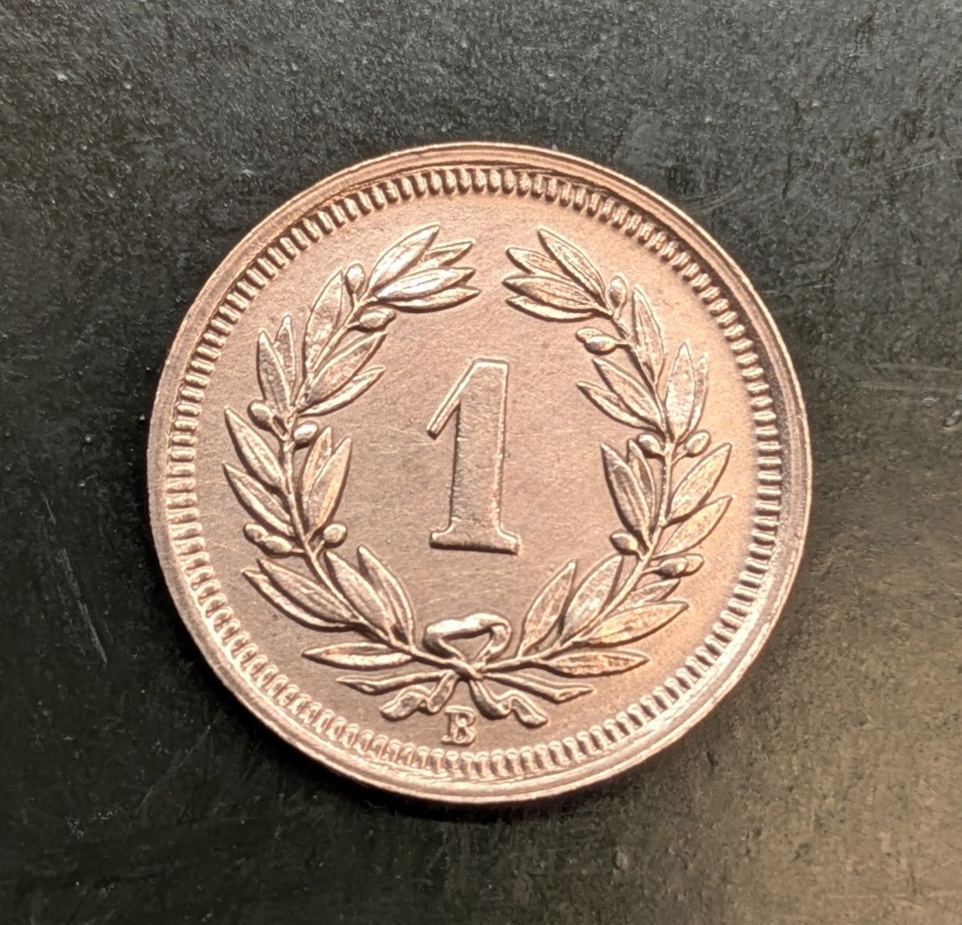 Tutti le monete: 1 Rp. 1933 Bronze – Usato da Zetzwil venduto da Spitz70 1
