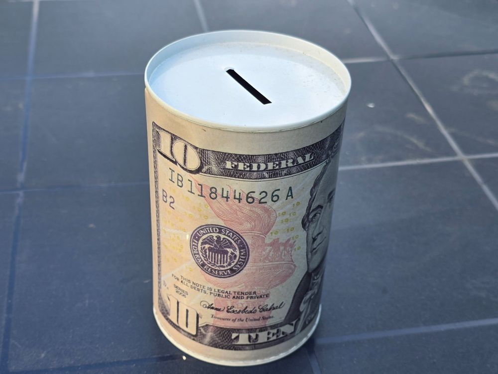 Sparbüchse, Sparkasse, Spardose, 10 Dollar Kasse, Geschenk Kaufen auf Ricardo