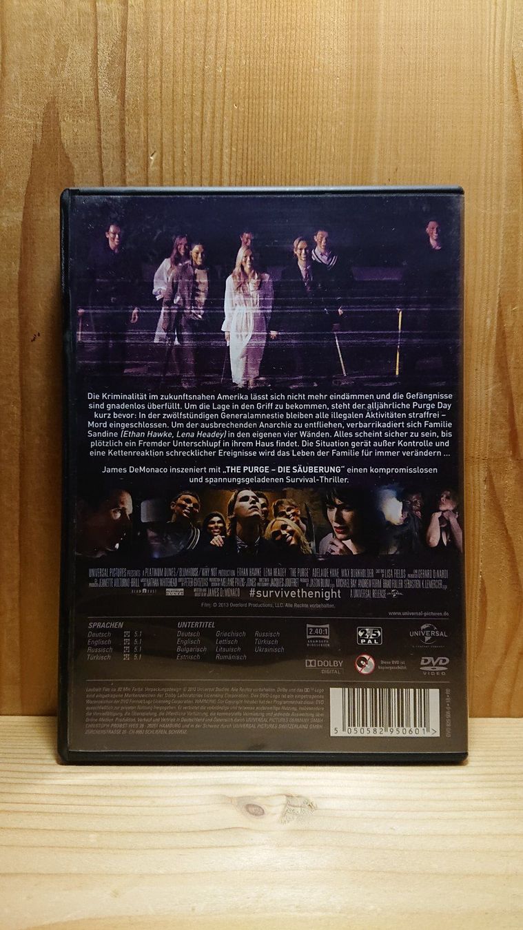 Alle DVDs: THE PURGE Die Säuberung auf DVD – Gebraucht aus Wilderswil von Exebub 1