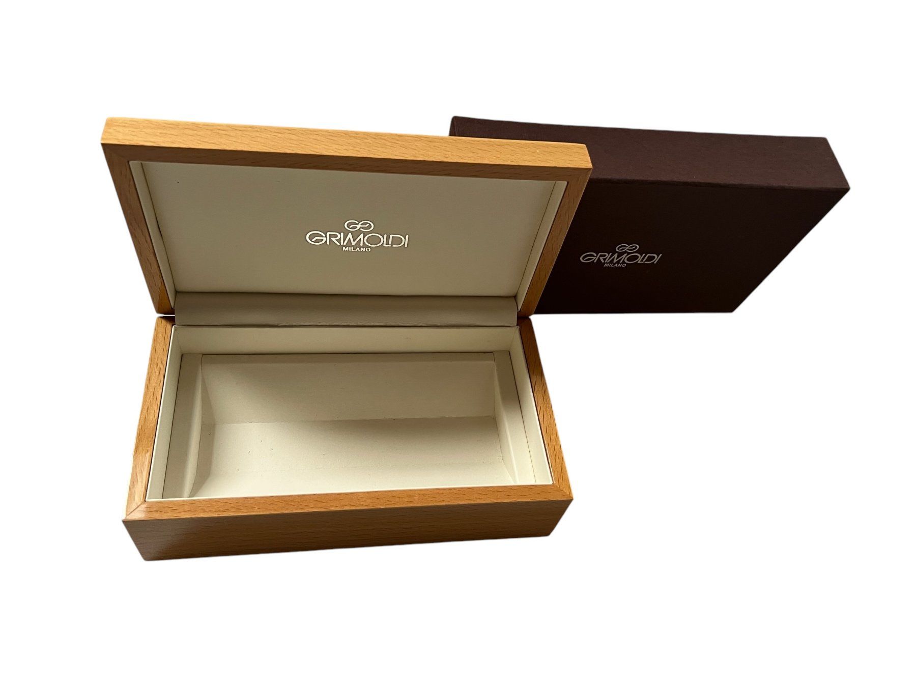 Uhren: Grimoldi Milan woden box/ boîte/ schachtel empty – Gebraucht aus Apples von the_7jtf 3