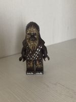 LEGO Star Wars Minifigur ist Chewbacca mit Schneeflecken