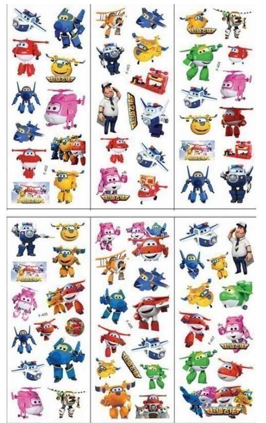 Sticker: 6 Bögen 3D-Sticker Super Wings – Nuovo e nell'imballaggio originale da Gurmels venduto da Swisspod 4