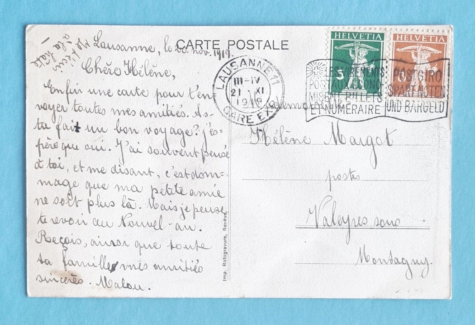 Cartes postales: Lausanne - "la Pouponnerie" - alte Ansichtskarte – D'occasion à Rothrist par RROENK 1